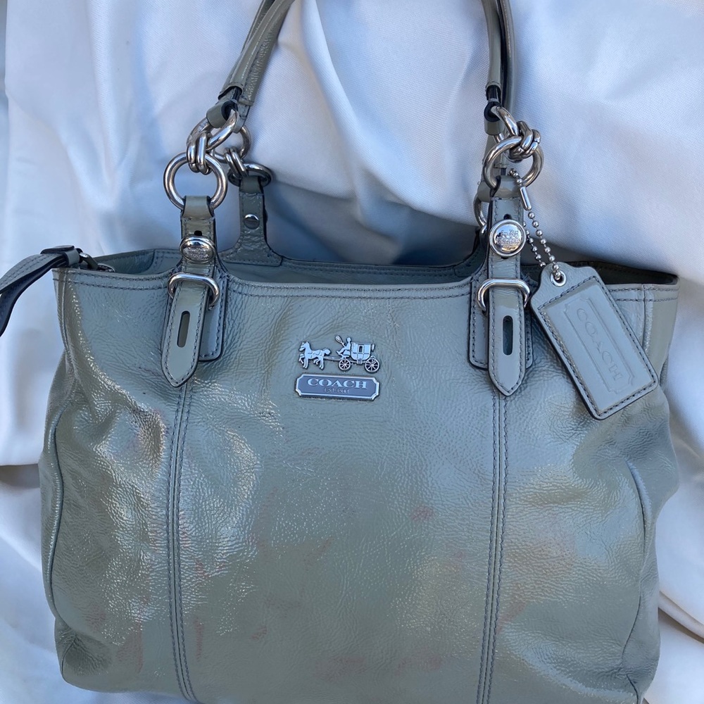 Coach patent leather handbag